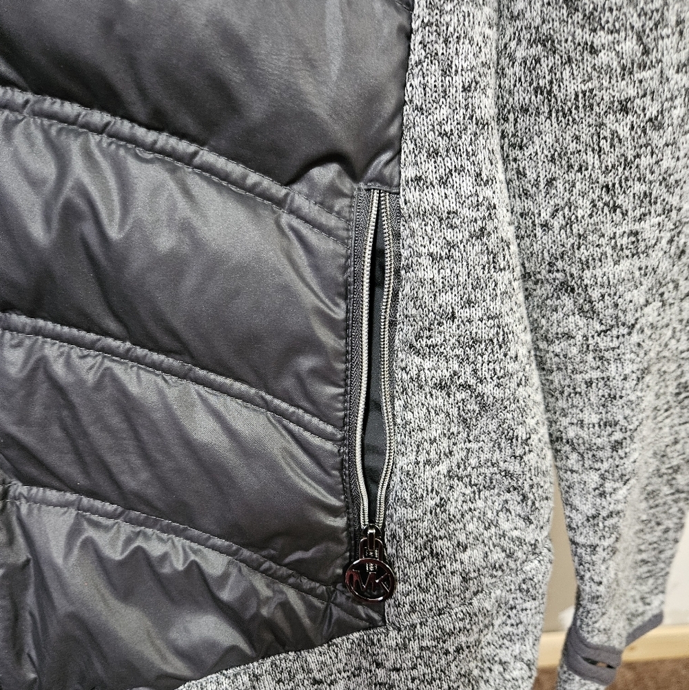 Michael Kors Dark Gray & Black Women's Puffer Jacket Size L - Picture 5 of 11